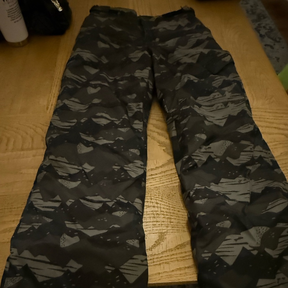 Men's Black Camouflage Ski and snow Pants